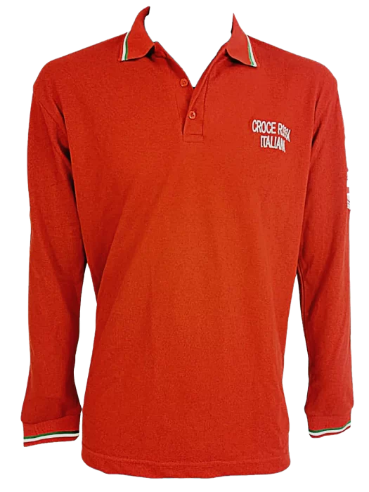 Polo a manica lunga Croce Rossa